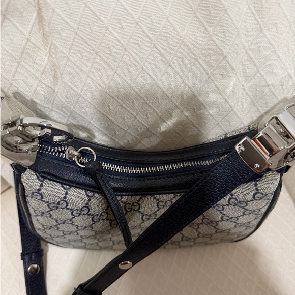 Gucci Monogram Blue and Red Shoulder Bag - Picture 3 of 4